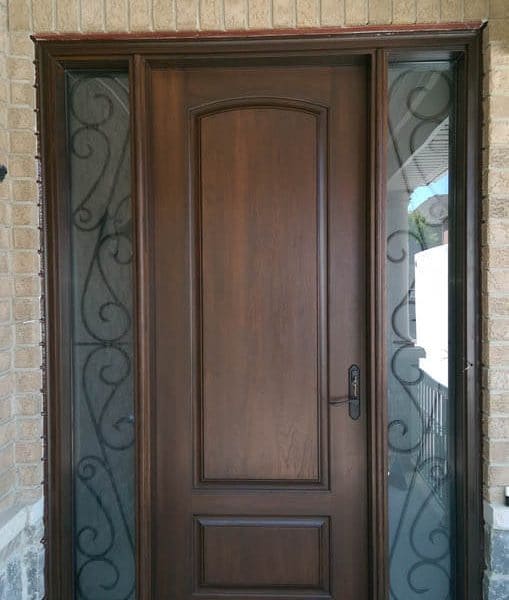 entry door with glass panels