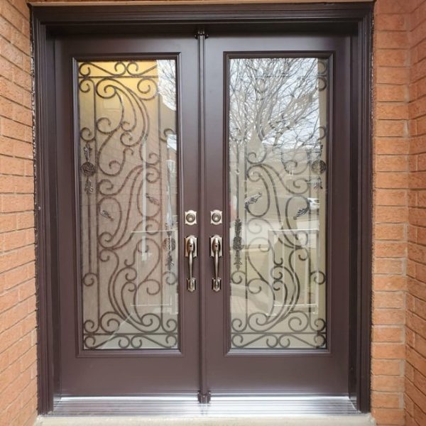 Image depicts a modern entry door installed by VR.