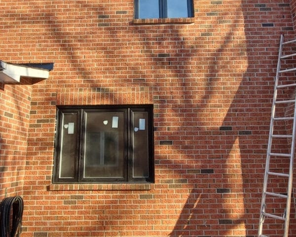 Image depicts new, modern vinyl windows from our windows and doors Oakville project.