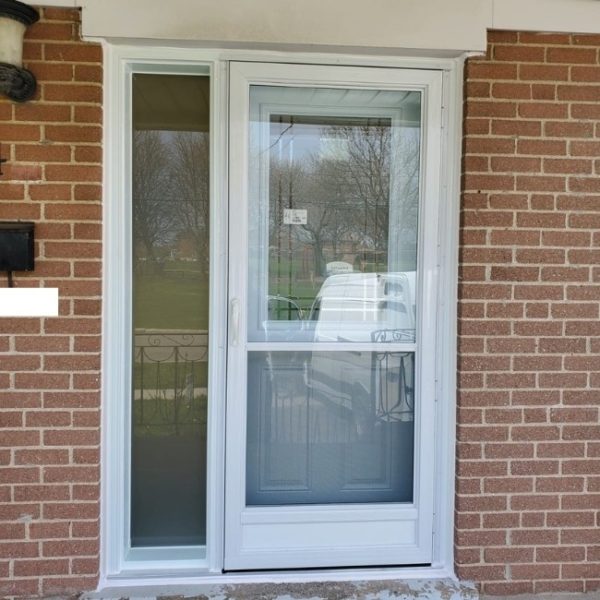 Image depicts a home with a new front door.