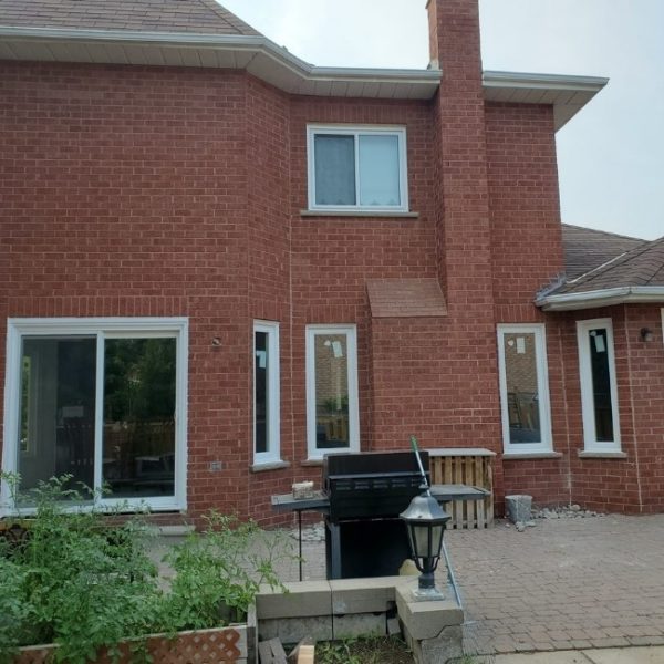 home with new windows as part of a residential vinyl windows replacement project in Brampton