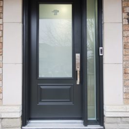 single entry door with sidelite